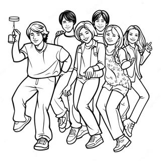 Page De Coloriage De High School Musical 105406-43008