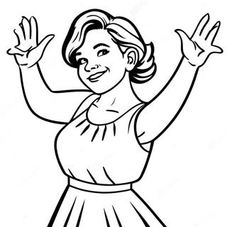 Page De Coloriage De Gabriella Montez Dansant 105408-43015