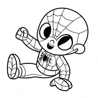 Bébé Spiderman Pages À Colorier