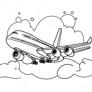 Page De Coloriage Avion A380 105562-43127