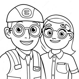 Blippi Et Meekah Pages À Colorier