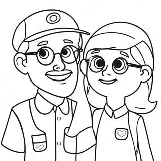 Page De Coloriage Blippi Et Meekah 105587-43148