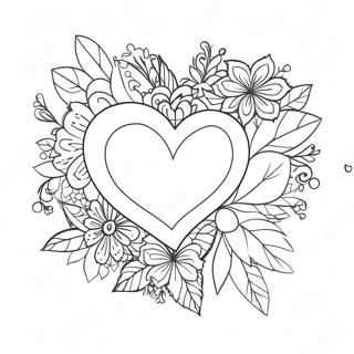 Saint-Valentin Pour Adultes Pages À Colorier