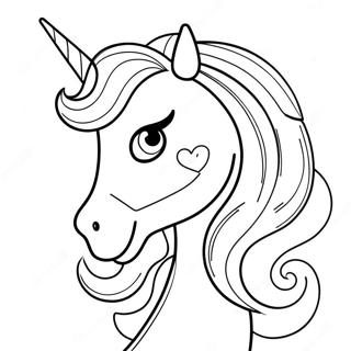 Page De Coloriage De Licorne Barbie Avec Une Corne Scintillante 105719-43261