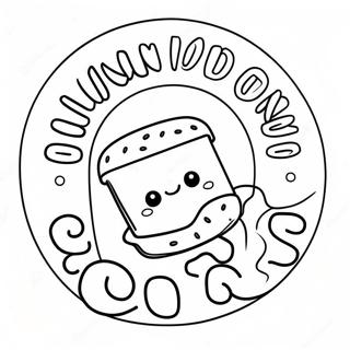 Page De Coloriage Du Logo Dunkin Donuts 105741-43265