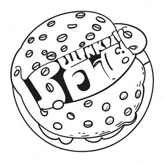 Page De Coloriage Du Logo Dunkin Donuts 105741-43267