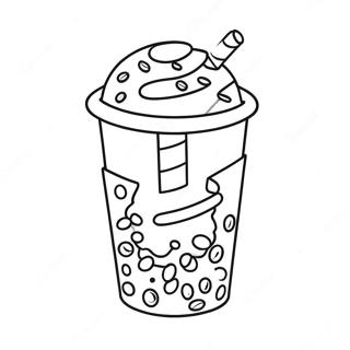 Page De Coloriage De Tasse Dunkin Donuts Coloree 105742-43270