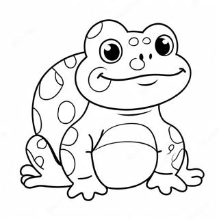 Page De Coloriage De Crapaud Avec Un Grand Sourire 105771 43302