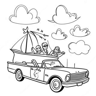 Page De Coloriage De Laventure Amusante De Trinity Et Madison 105794-43309