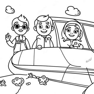 Page De Coloriage De Laventure Amusante De Trinity Et Madison 105794-43310