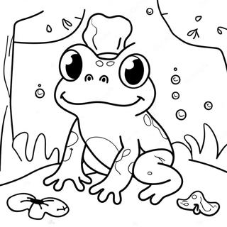 Page De Coloriage Grenouille Et Champignon 106000-43466