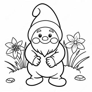 Page De Coloriage De Gnome De Jardin 106180-43606