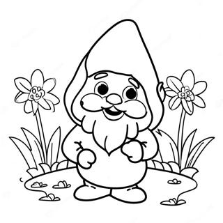 Page De Coloriage De Gnome De Jardin 106180-43608