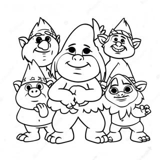 Page De Coloriage Des Trolls Unis Avec Floyd 106335-43726