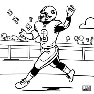 Page De Coloriage De La Celebration De Touchdown De Jamarr Chase 106413-43789