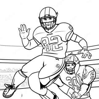 Page De Coloriage De La Celebration De Touchdown De Jamarr Chase 106413-43790