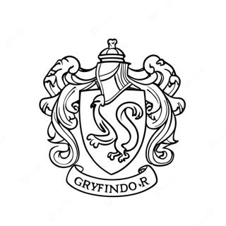 Page De Coloriage Du Blason De Gryffondor 106515-43866