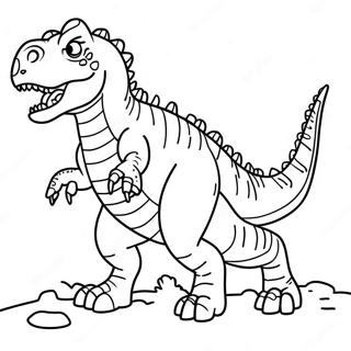 Page De Coloriage De Giganotosaurus Marchant 106620-43961