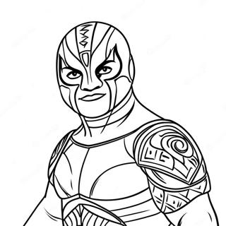 Rey Mysterio Pages À Colorier