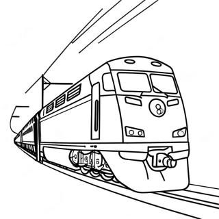 Train Amtrak Pages À Colorier