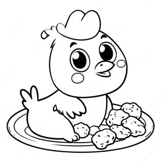 Page De Coloriage De Nuggets De Poulet 106974-44228