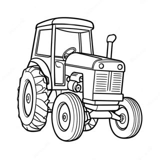 Page De Coloriage De Tracteur Case En Dessin Anime 107054-44300