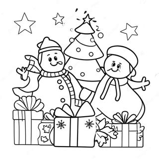 Page De Coloriage De Noel Avec Division Joyeuse 107132 44365