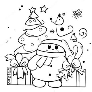 Page De Coloriage De Noel Avec Division Joyeuse 107132 44368