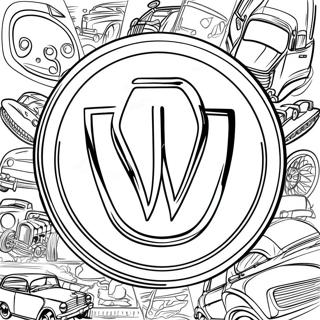 Page De Coloriage De Logo De Voiture Classique 107179-44396