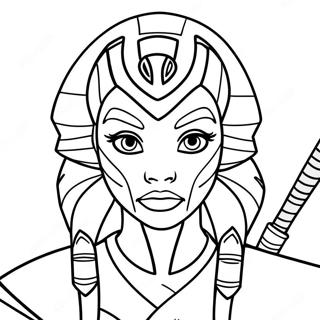 Page De Coloriage Ahsoka Tano 107254-44450