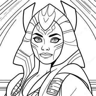 Page De Coloriage Ahsoka Tano 107254-44451