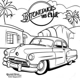 Page De Coloriage De Voiture Classique Des Annees 1950 107305-44490