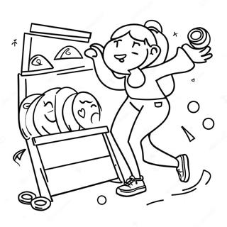 Page De Coloriage Activites De Fitness Amusantes 107385-44558