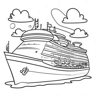Page De Coloriage Des Personnages Colores De La Croisiere Disney 107487-44636