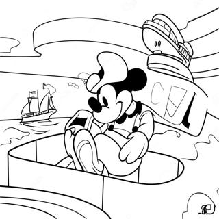Page De Coloriage Des Activites Amusantes De La Croisiere Disney 107490-44645