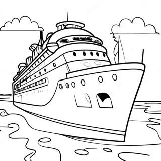 Page De Coloriage Des Activites Amusantes De La Croisiere Disney 107490-44646
