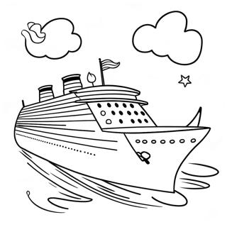 Page De Coloriage Des Activites Amusantes De La Croisiere Disney 107490-44647
