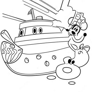 Page De Coloriage Des Activites Amusantes De La Croisiere Disney 107490-44648