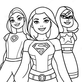 Page De Coloriage Des Dc Superhero Girls 107665-44771