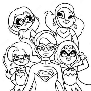 Page De Coloriage Des Dc Superhero Girls 107665-44772