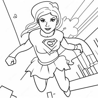 Page De Coloriage De Supergirl Sauvant La Situation 107668-44782