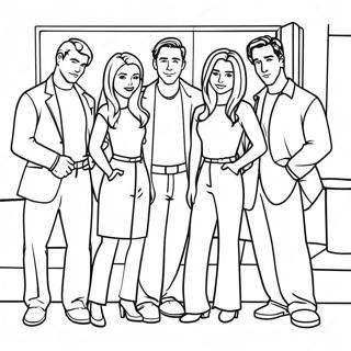 Page De Coloriage De La Serie Friends 107742-44830