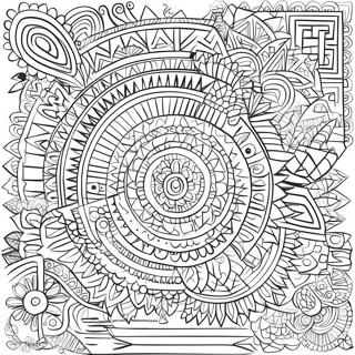 Page De Coloriage Des Motifs Azteques Complexes 107769-44854