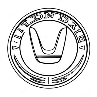 Page De Coloriage Du Logo Honda 107896-44951