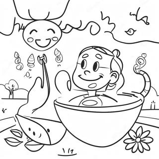 Page De Coloriage Dactivites Joyeuses De Bien Etre 107924 44984