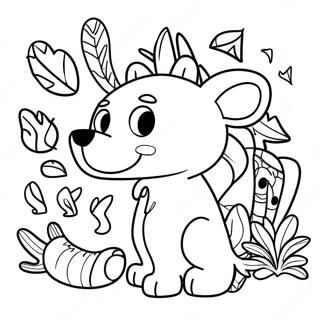 Page De Coloriage De Max Aventurier Avec Des Choses Sauvages 108001-45046