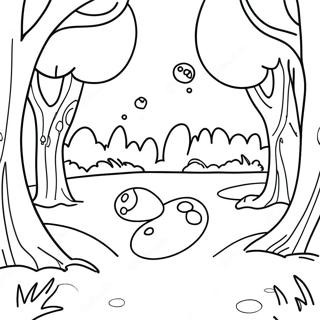 Page De Coloriage Bulles Dans Un Parc Ensoleille 108181 45182