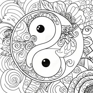 Yin Yang Pages À Colorier