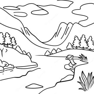 Page De Coloriage Du Beau Paysage Du Tennessee 108591-45493