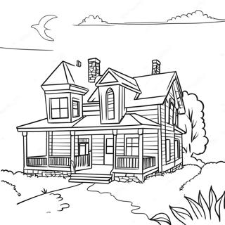 Page De Coloriage De La Charmante Ferme Du Tennessee 108592-45499